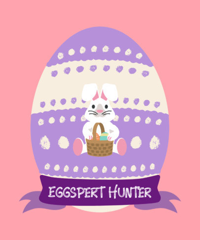 Easter T-Shirt Design Generator Featuring a Cute Bunny Graphic