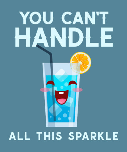 T-Shirt Design Generator with a Joyful Drink Graphic
