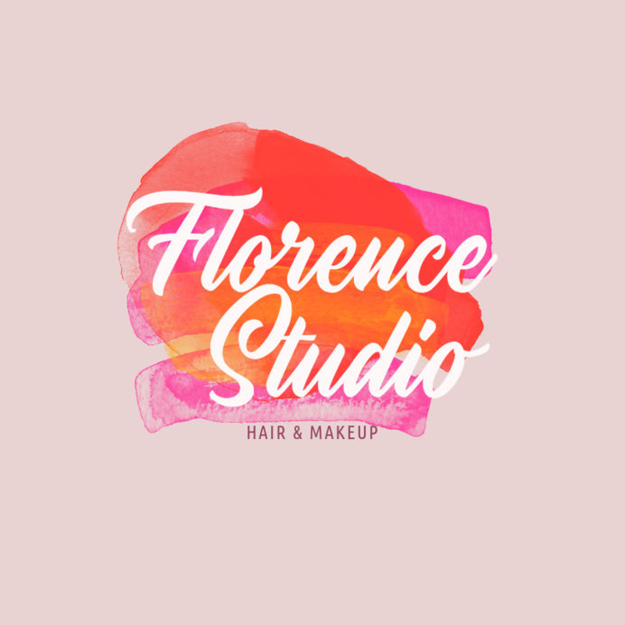  Hair and Makeup Artist Logo Creator with a Watercolor Graphic