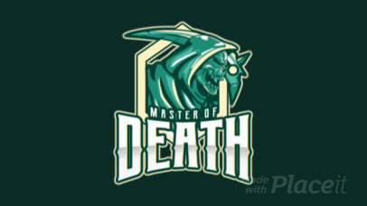 Animated Gaming Logo Generator Featuring a Reaper Graphic Inspired by DOTA 2499oo-2936