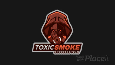 Gaming Logo Creator Featuring an Animated Aggressive Character with an Oxygen Mask