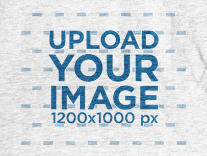 Close-Up Heather T-Shirt Mockup in Front View a12018