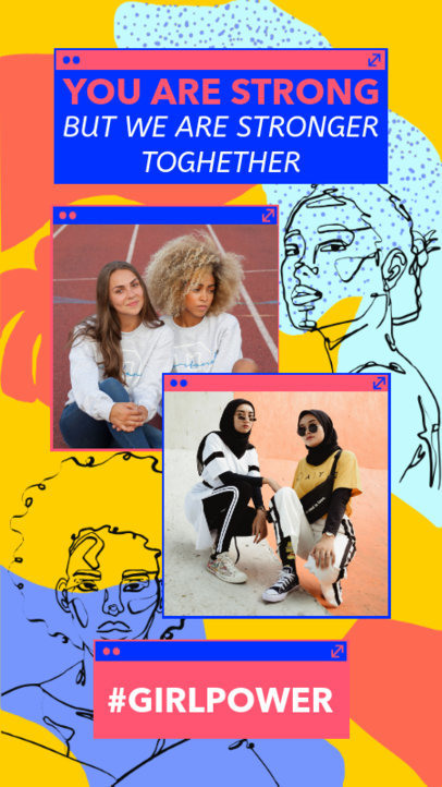 Girl Power Instagram Story Maker 2261s