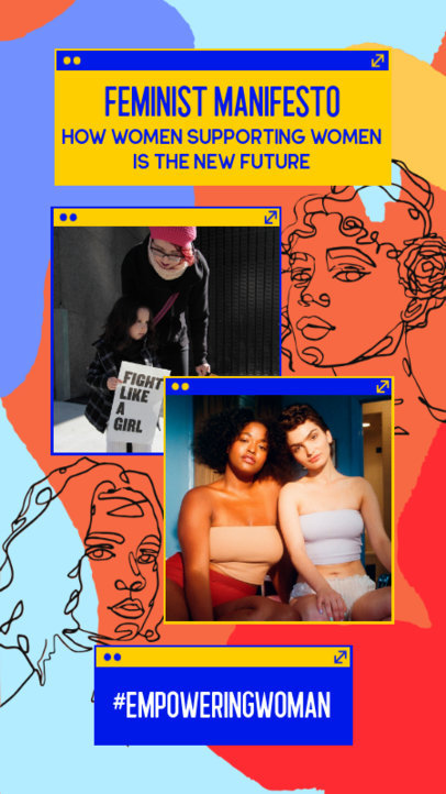 Instagram Story Generator with a Feminist Manifesto Text 2261u