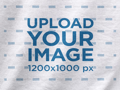 Close-Up Tshirt Mockup of a Cotton Tee a12066