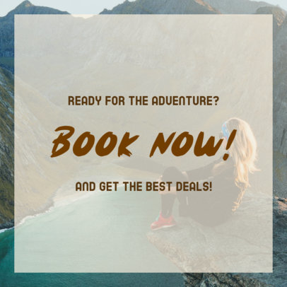 Promotional Instagram Post Template for Adventure People 2240b