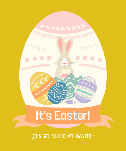 T-Shirt Design Template for Easter Season