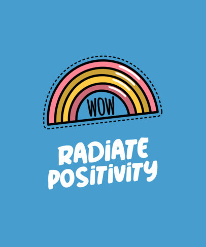 VSCO-Styled T-Shirt Design Template Featuring a Positive Phrase