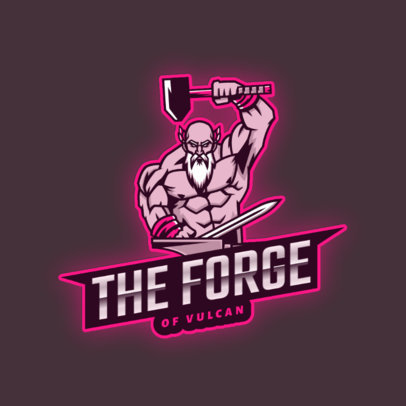 Logo Template with an Angry God
