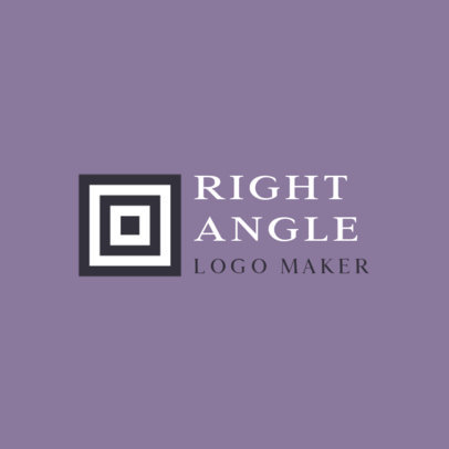 Geometric Logo Template with an Abstract Graphic for a Consulting Agency