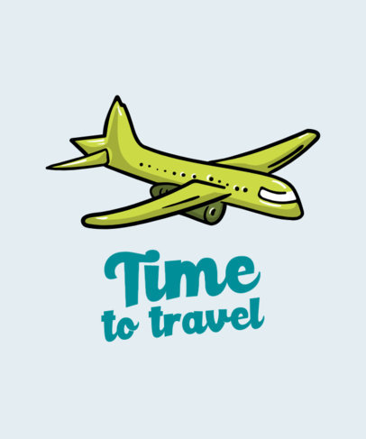 T-Shirt Design Maker with an Airplane Graphic Inspired by VSCO