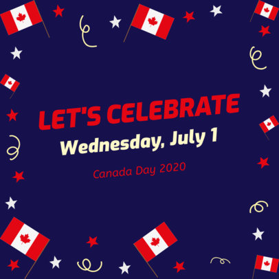 Instagram Post Maker To Celebrate Canada Day 