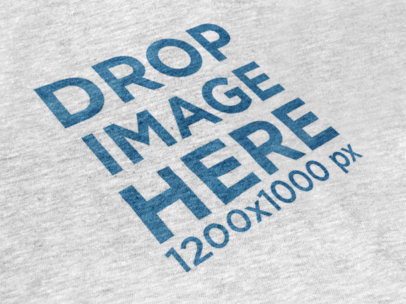 Angled View of a Heather T-Shirt Mockup