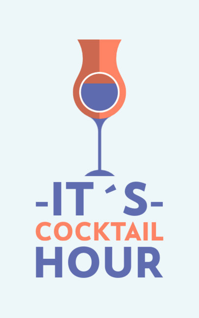 T-Shirt Design Maker with Cocktail Graphics and Phrases