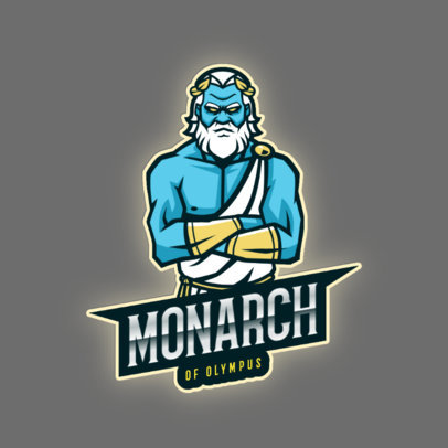 Gaming Logo Maker with a Mad Greek God 
