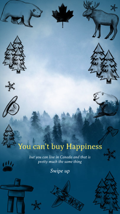 Instagram Story Maker Canada-Inspired Graphics 