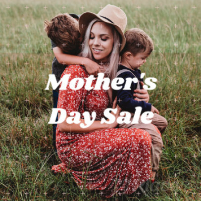 Instagram Post Video Maker for a Mother's Day Sale Announcement 