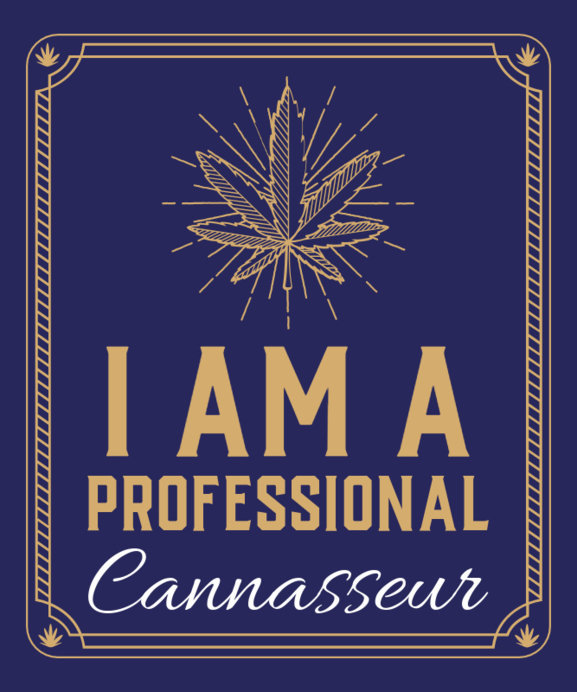 Art Deco T-Shirt Design Template for Cannabis Enthusiasts