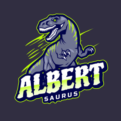 Online Logo Maker Featuring Angry Dinosaurs 