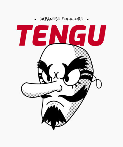 T-Shirt Design Maker Featuring Japanese Culture Graphics