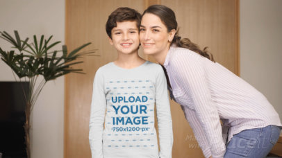Long Sleeve Tee Video Featuring a Boy and His Mother 