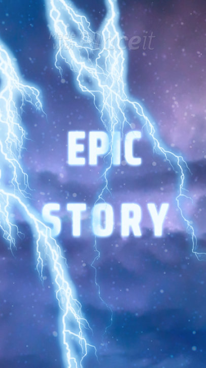 Instagram Story Video Maker Featuring Epic Lightning Animations 