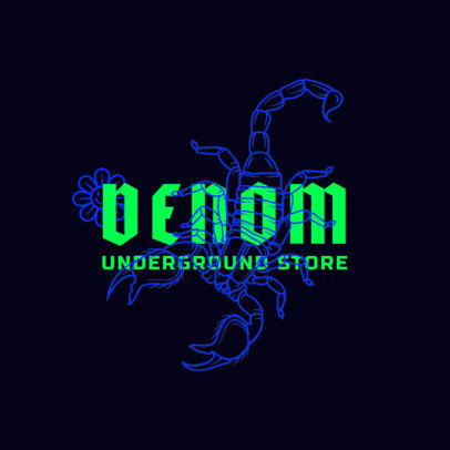 Streetwear Logo Maker Featuring a Scorpion Graphic 2954E
