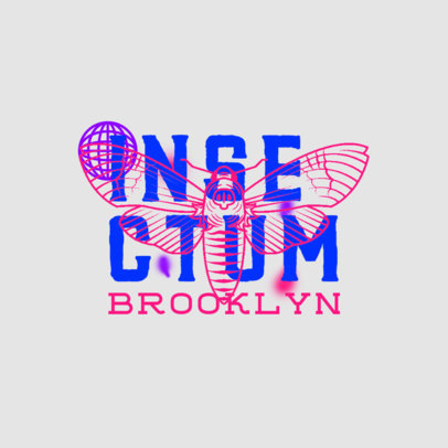 Logo Maker for an Urban Clothing Brand with an Insect Graphic