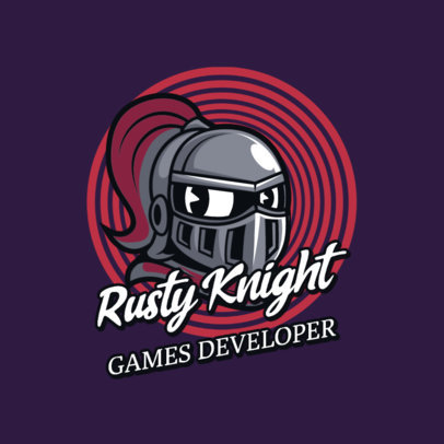 Gaming Logo Maker with a Cuphead-Inspired Knight Cartoon