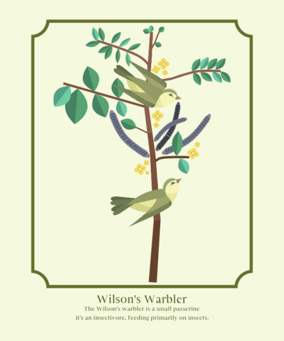 T-Shirt Design Maker Featuring Stunning Birds 
