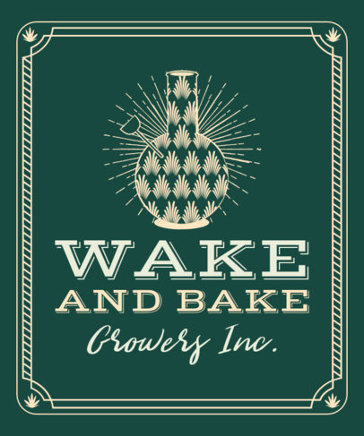 Elegant T-Shirt Design Maker with a 420 Theme