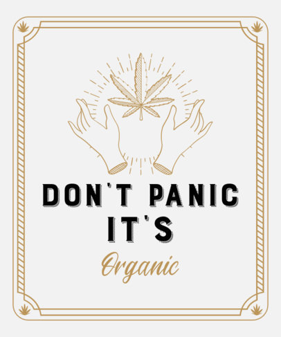 Marijuana T-Shirt Design Creator with an Elegant Style