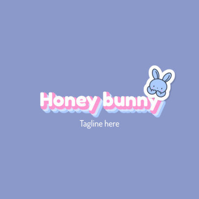 Logo Maker for a Beauty Brand with a Funny Bunny Clipart