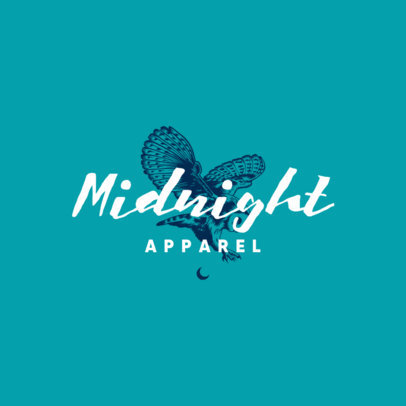 Logo Creator with a Hawk Illustration for an Apparel Brand