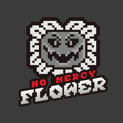 Undertale-Inspired Gaming Logo Generator Featuring an 8-Bit Flower 2951g