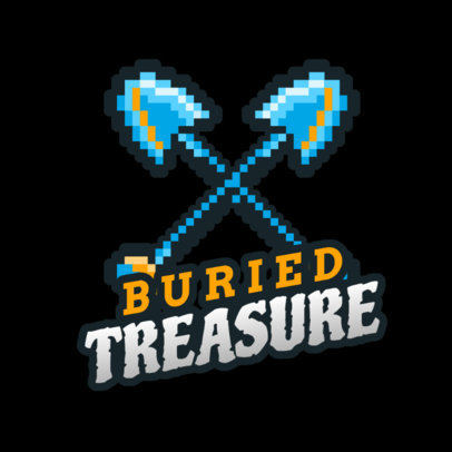 Logo Maker for Speedrun Stream Gamers with Shovel Knight-Inspired Graphics