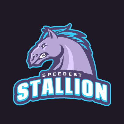 Online Logo Generator Featuring an Angry Horse Illustration