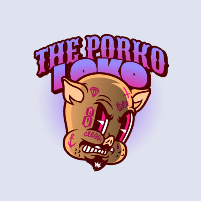 Streetwear Logo Creator with a 30s-Cartoon Style 2956h