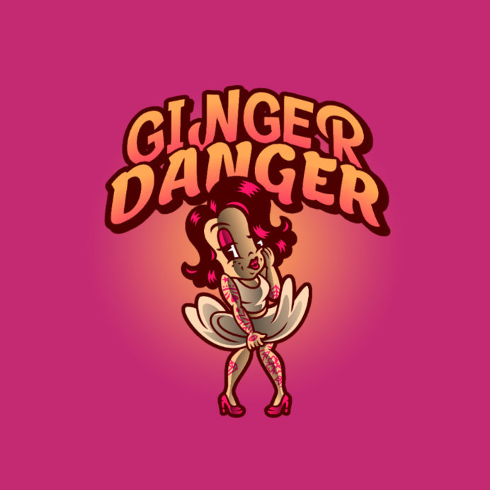 Clothing Brand Logo Maker Featuring an Oldie-Styled Illustration