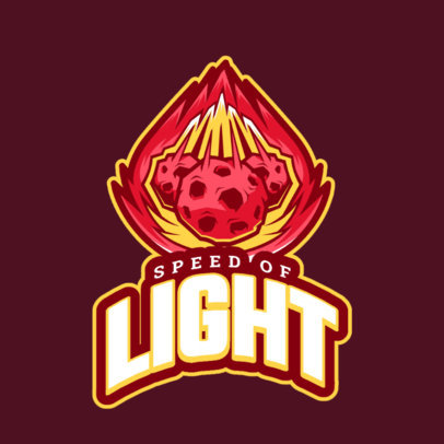 Logo Creator Featuring Flaming Meteors 