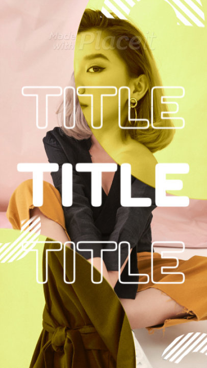 Instagram Story Video Maker for Fashion Influencers Featuring Cool Animated Transitions