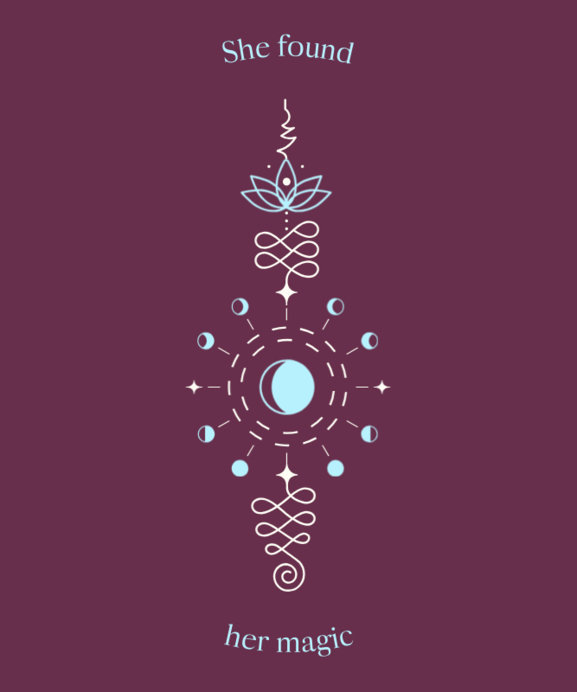 Placeit - T-Shirt Design Template with a Simple Esoteric Illustration