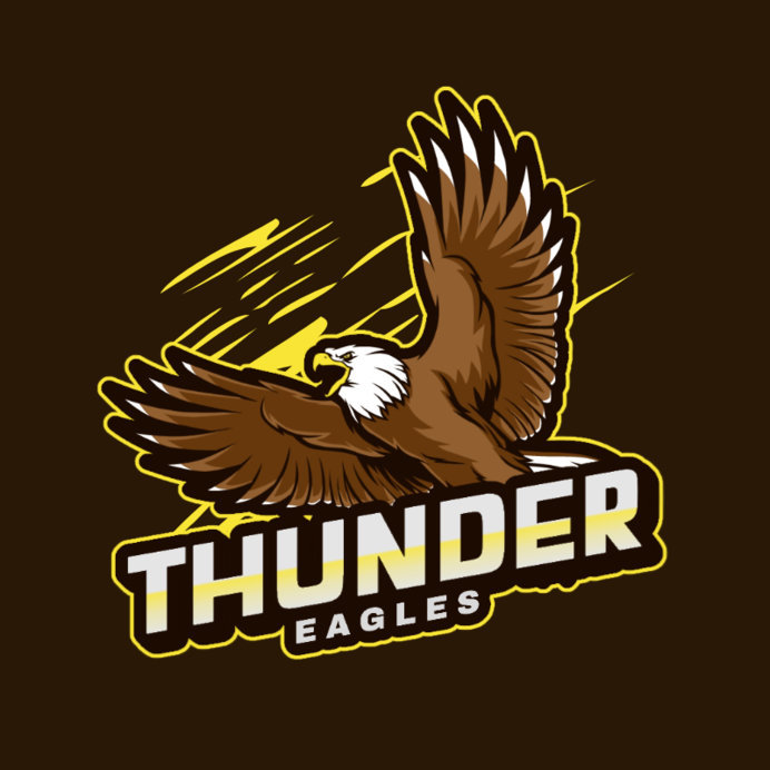 Sports Logo Generator Featuring a Flying Eagle Graphic