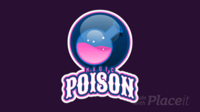 Animated Gaming Logo Maker with a Potion Flask Graphic