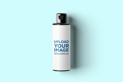 Mockup of a Plastic Cream Bottle