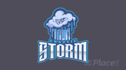 Online Logo Generator Featuring an Animated Stormy Cloud Cartoon 1750ii-2964