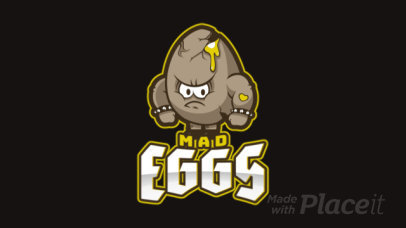 Animated Logo Maker Featuring an Angry Egg Cartoon 1749u-2964