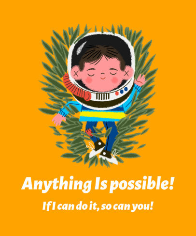 Autism Awareness T-Shirt Design Template Featuring Children Illustrations