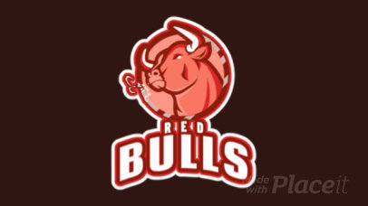 Animated Logo Template with a Bull For a Gaming Team