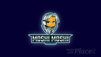 Animated Logo Creator for a Gaming Squad with an Anime Character